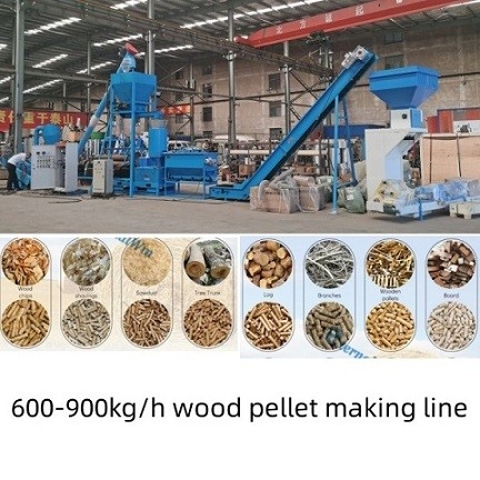 500 - 1000 کیلوگرم / H چند منظوره خاک اره دستگاه گلوله چوب بیوماس / خط تولید گلوله چوب