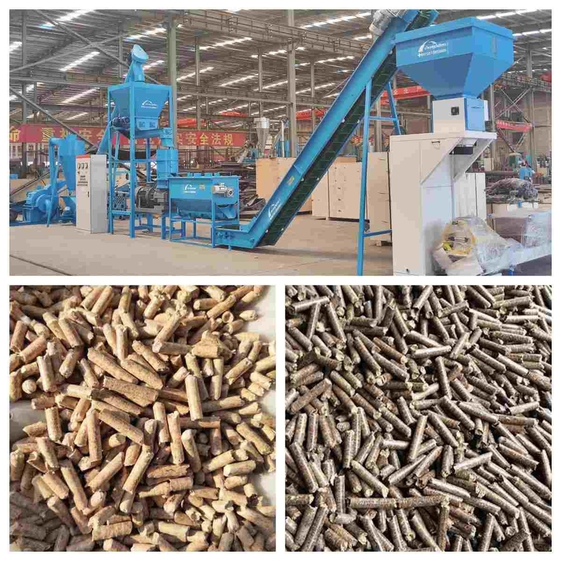 خط تولید گلوله چوب سوخت زیستی صنعتی 1~10T/H برای ساخت گلوله برای گرمایش