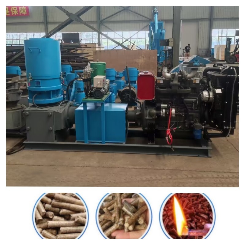 آسیاب گلوله چوب 22kw-55kw 300-800KG/H صادرات به اروپا کاملا اتوماتیک با CE