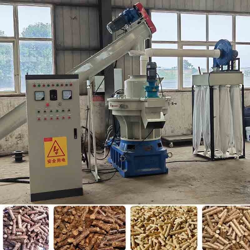 دستگاه گلوله سازی بیوماس یونجه دستگاه گلوله پودر اره برنج 1.5-2 T/H