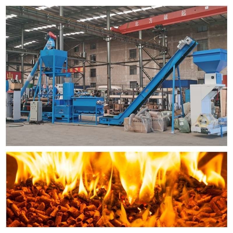دستگاه گلوله تراشه چوب 6-12 میلی متری 1-2 تن در ساعت دستگاه گلوله چوب زباله با چگالی بالا