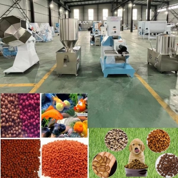 ماشین آلات فرآوری غذای حیوانات خانگی ماشین غذای سگ شناور خط تولید خوراک ماهی ماشین پردازش خوراک حیوانات با کیفیت