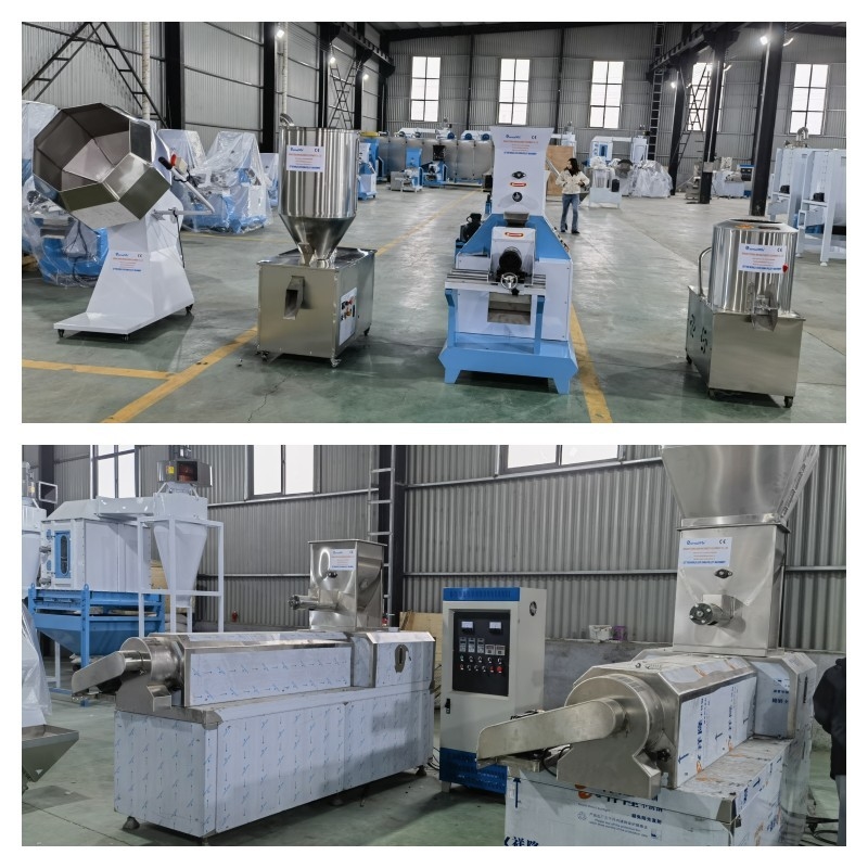 خط تولید خوراک ماهی شناور فولاد ضد زنگ 0.75kw نوار نقاله پیچ