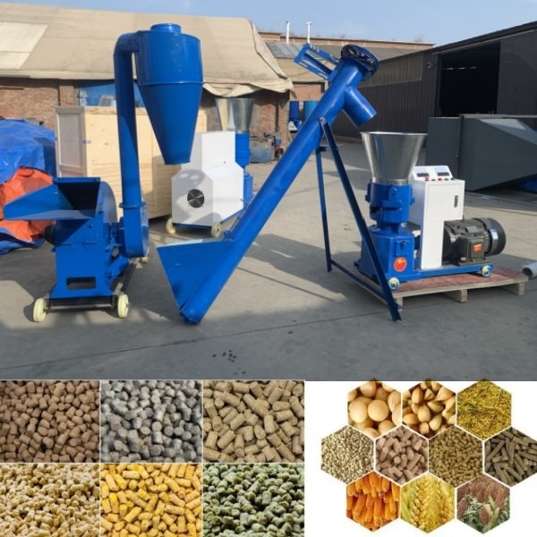 100-1200kg/H غذای حیوانات گلوله ساز آسیاب گلوله قالب تخت 1-12 میلی متر اندازه گلوله نهایی