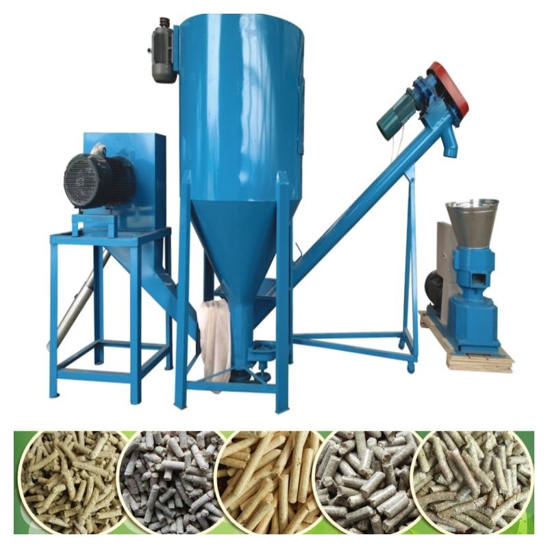 دستگاه آسیاب گلوله خوراک دام 3kw-30kw 50-1200kg/H 2.5-12mm