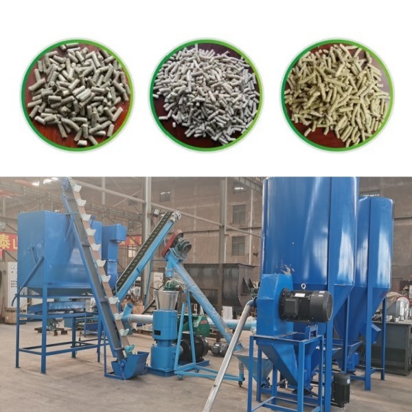 100-1200kg/H دستگاه گلوله خوراک دام مزرعه آسیاب پلت تخت غذای سگ