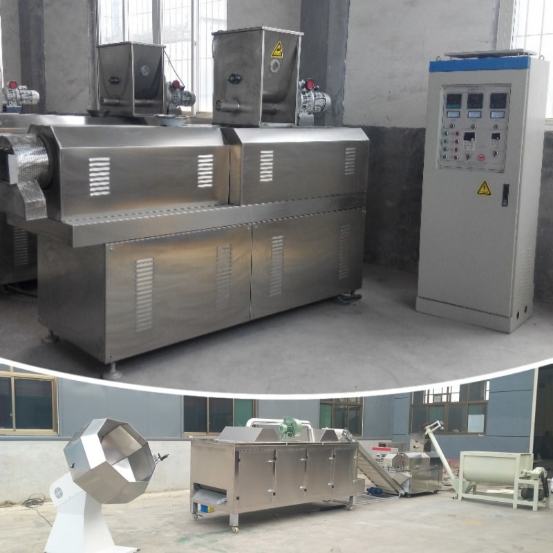200 تا 500 کیلوگرم/ساعت دو پیچ خشک extruder مواد غذایی حیوانات خانگی خشک نوع extruder مواد غذایی ماهی