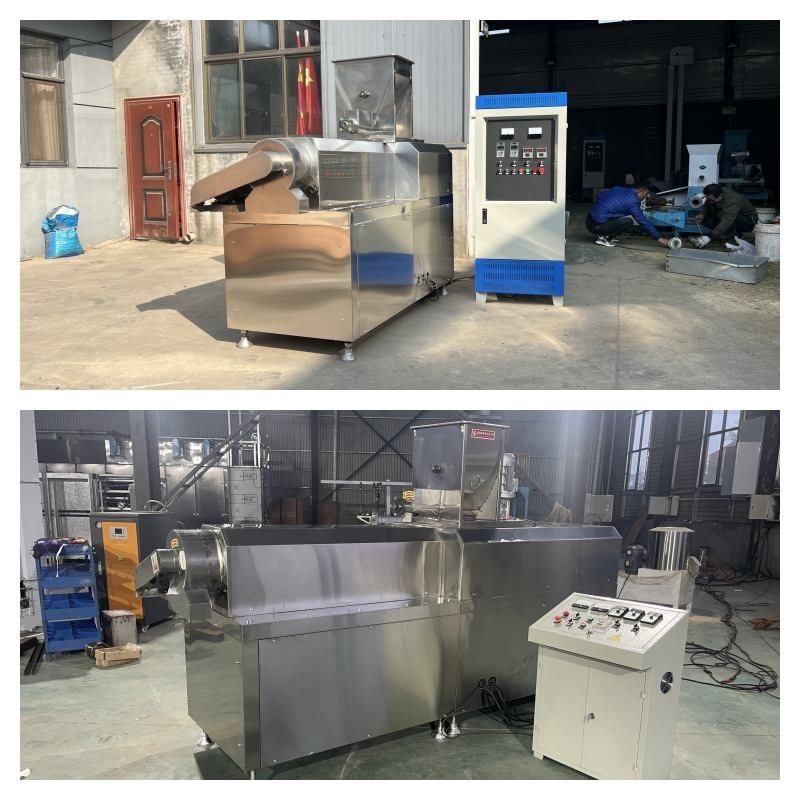 200 تا 500 کیلوگرم/ساعت دو پیچ خشک extruder مواد غذایی حیوانات خانگی خشک نوع extruder مواد غذایی ماهی