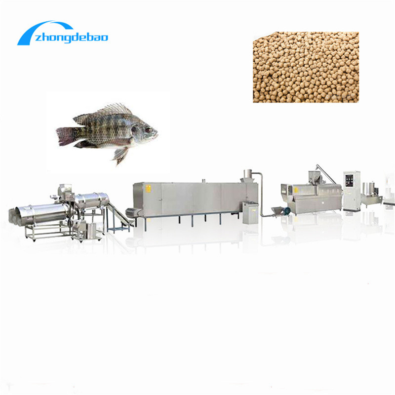 500KG/H خط تولید خوراک ماهی شناور اکسترودر غذای ماهی تزئینی CE