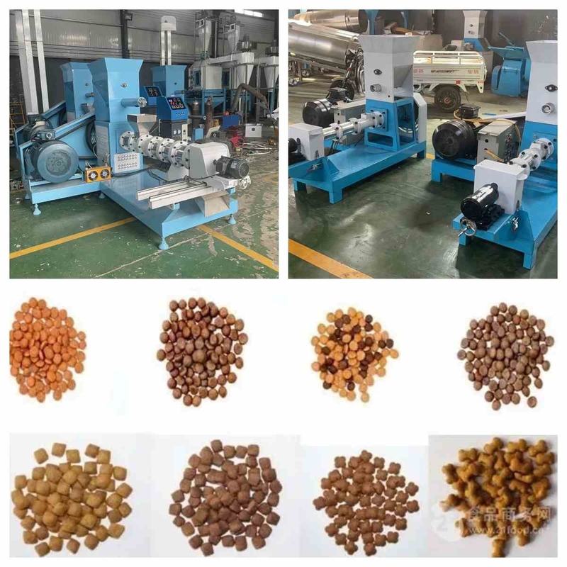 دستگاه اکسترودر خوراک ماهی 200-500 کیلوگرم/هت نوع خشک دستگاه خوراک ماهی شناور کوچک 2.5-6 میلی متر