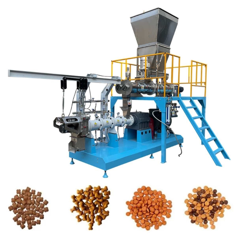 آسیاب گلوله ای خوراک ماهی اکسترودر دو مارپیچ خوراک ماهی 500-1000 کیلوگرم در ساعت