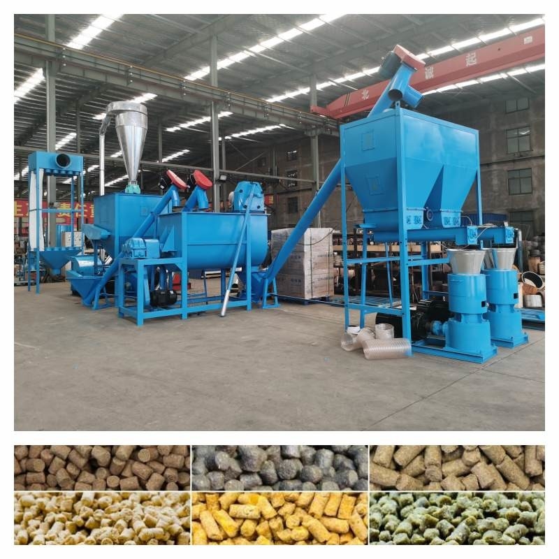 خط تولید خوراک دام 500-800KG/H دستگاه گلوله سازی طیور 7.5-30kw