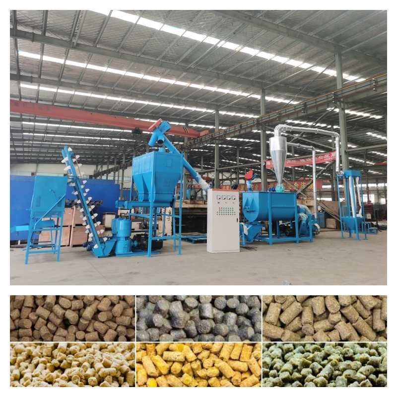خط تولید خوراک دام 500-800KG/H دستگاه گلوله سازی طیور 7.5-30kw