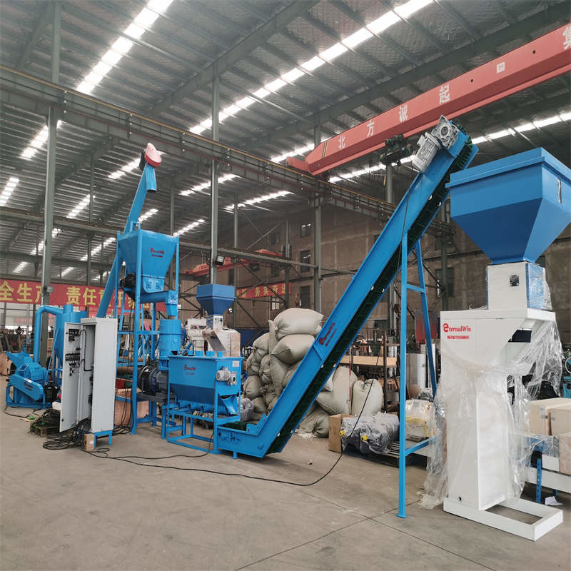 خط تولید گلوله چوبی 500-1000kg/h / خط تولید گلوله زیست توده 87KW