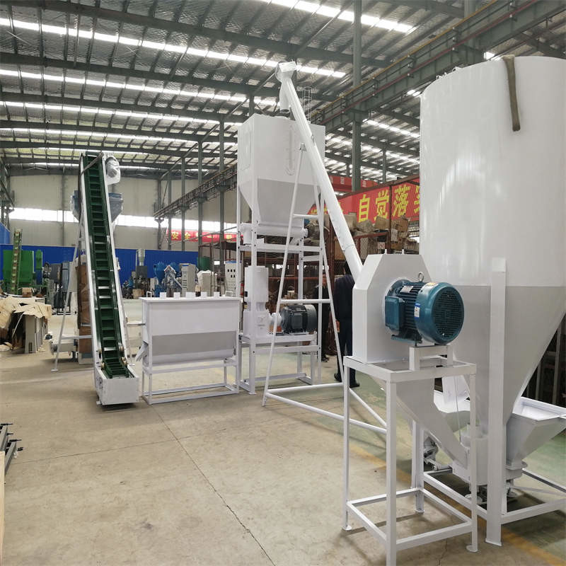 500-1000kg/H خط تولید گلوله چوبی / خط تولید گلوله زیست توده 118KW
