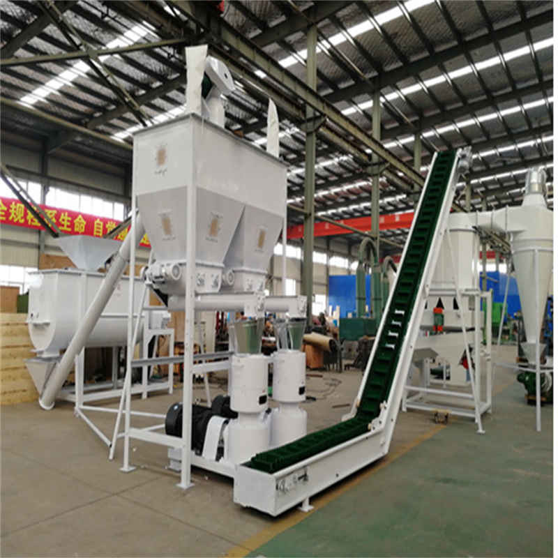 SGS خط تولید گلوله های خوراک حیوانات 500-1000kg/H 17*5*5.5m