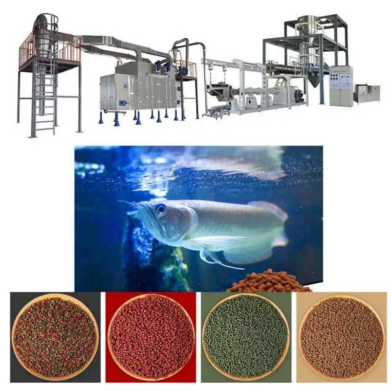 45-50kg / H شناور مواد غذایی Extruder ماشین شناور مواد غذایی ماهی خط تولید فولاد ضد زنگ