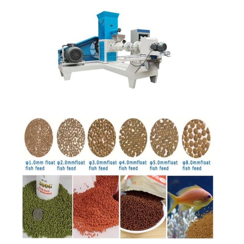 نوع خشک یک پیچ ماهی extruder تغذیه حیوانات خانگی برای کسب و کار کوچک و استفاده از مزرعه