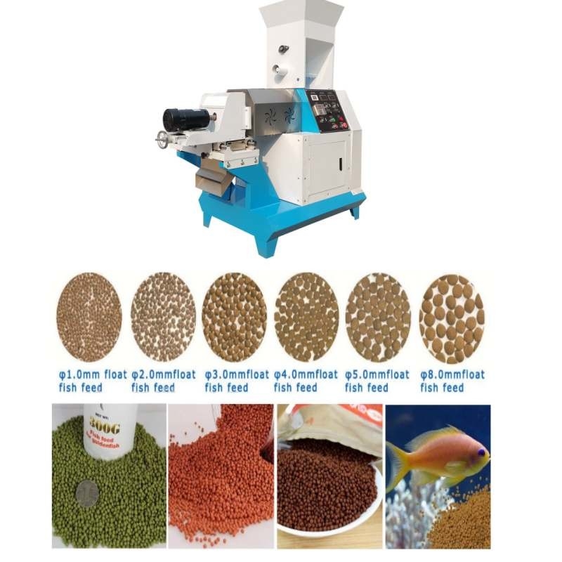 نوع خشک یک پیچ ماهی extruder تغذیه حیوانات خانگی برای کسب و کار کوچک و استفاده از مزرعه