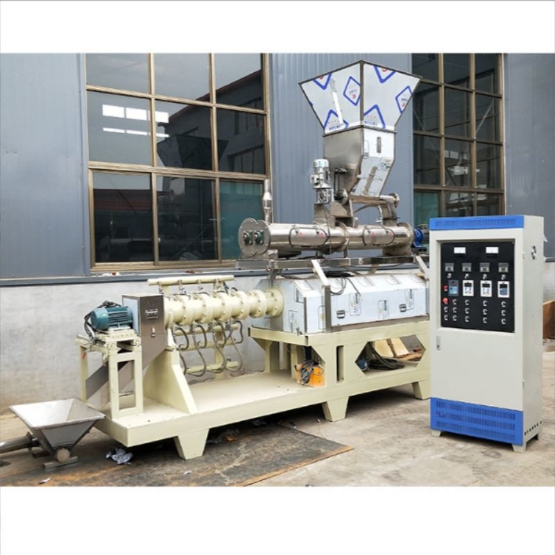 سفید آبی فولاد ضد زنگ مواد پیچ Extruder خوراک سگ غذا گربه مواد غذایی Extruder خط تولید