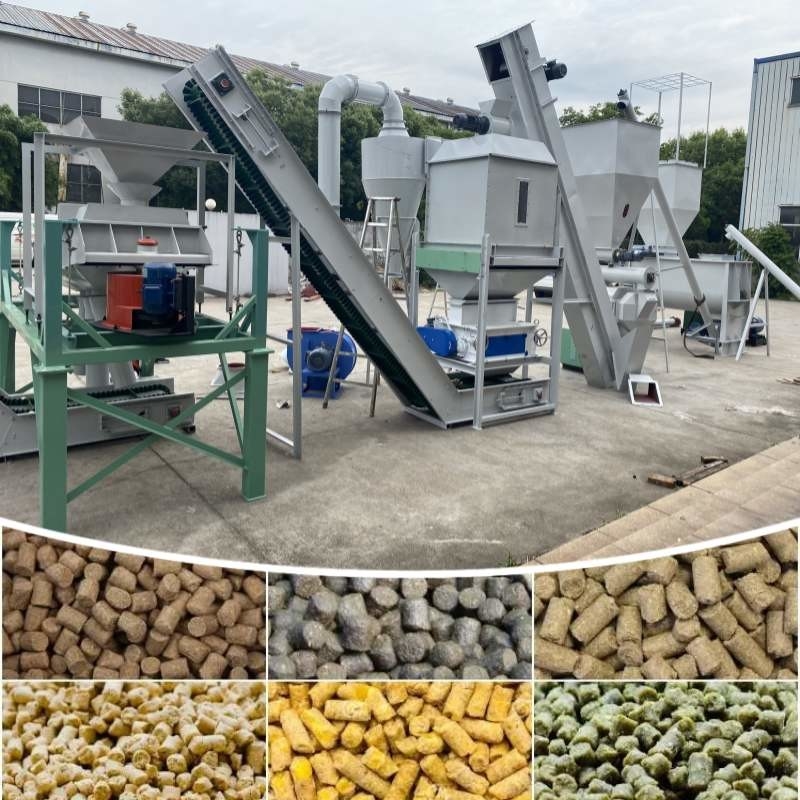 1-12mm اندازه گلوله نهایی خط تولید خوراک حیوانات با محتوای رطوبت ≤20%