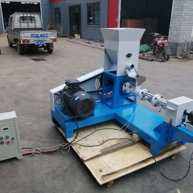 DGP نوع خشک شناور غذای ماهی Extruder غذای سگ یک پیچ Granulator دانه های دانه ذرت ذرت extruder سویا
