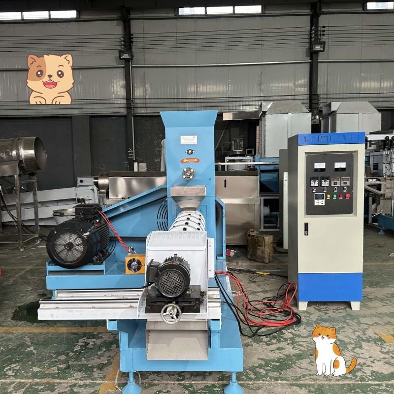 اکسترودر تغذیه سگ برای پردازش مواد غذایی حیوانات خانگی با ولتاژ 220V/380V