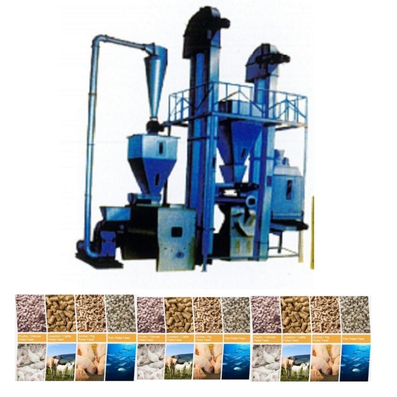 1-12mm اندازه گلوله خوراک خط تولید گلوله خوراک حیوانات