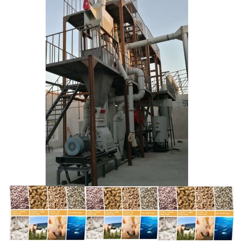 1-12mm اندازه گلوله خوراک خط تولید گلوله خوراک حیوانات