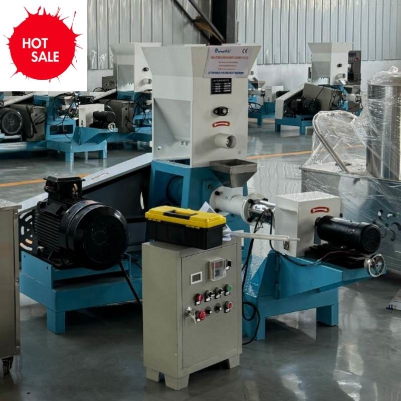 بهره وری بالا 180-200kg / H Extruder خوراک ماهی خشک با قدرت 18.5kw