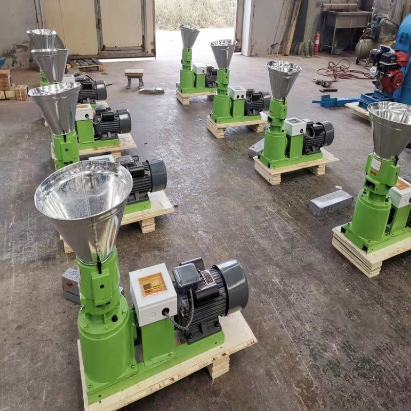 ماشین کوچک تولید گلوله خوراک 4KW موتور الکتریکی نوع ماشین آسیاب تغذیه حیوانات