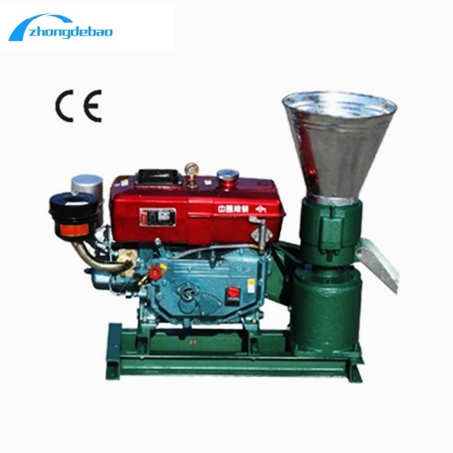 طراحی جدید 10HP دیزل نوع مواد غذایی گلوله ماشین 90kg/h مواد غذایی حیوانات آسیاب