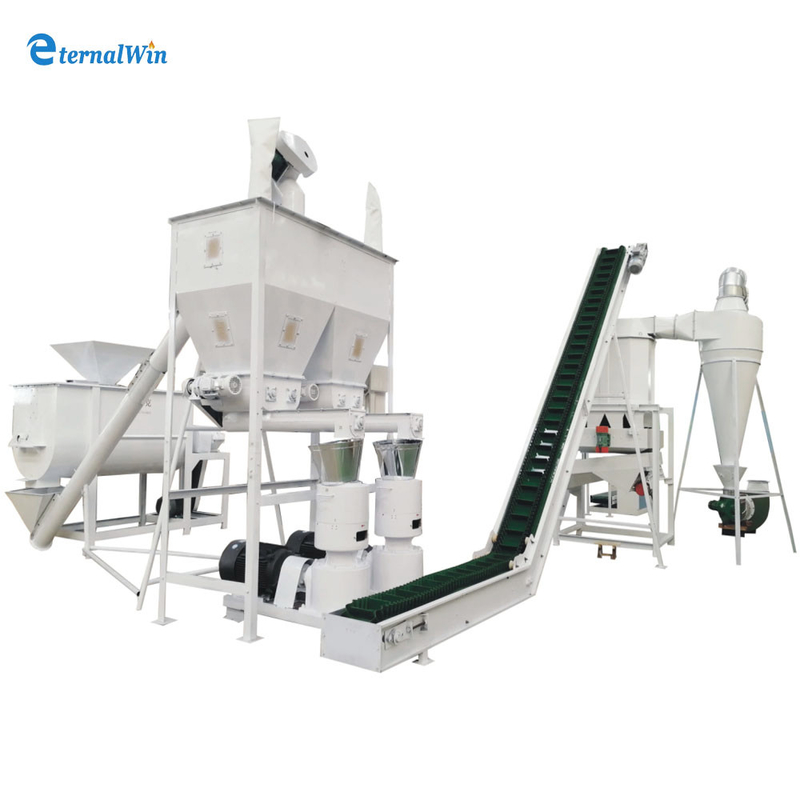 1000-5000kg/h ماشین ساخت گلوله چوب کل مجموعه خط تولید آسیاب چوب
