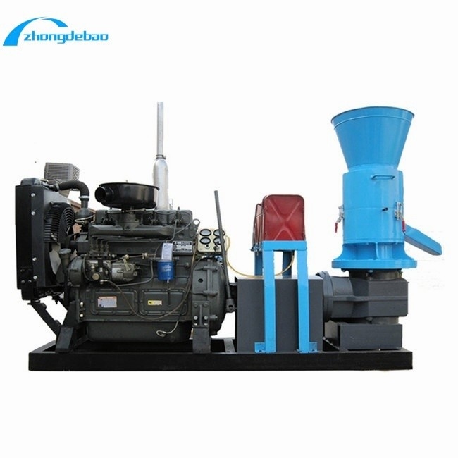 قدرت موتور دیزل نوع 10HP ماشین پردازش گرده های تغذیه حیوانات 90-120kg/h تولید گرده های تغذیه ماشین ساخت