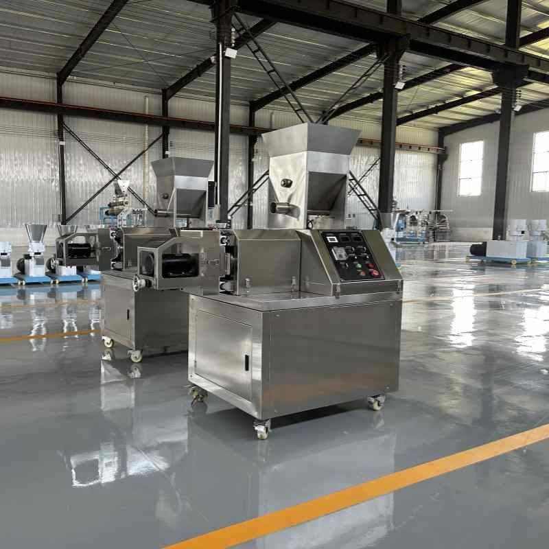 مواد غذایی گربه و سگ extruder ماشین تولید مواد غذایی ذرت پف میان وعده های غذایی