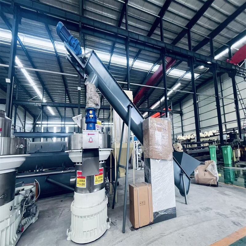 دستگاه گلوله چوبی با کیفیت بالا با طراحی تغذیه عمودی و سیستم روانکاری خودکار برای گلوله سازی زیست توده