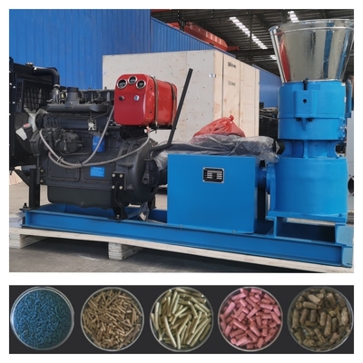 دستگاه تولید گلوله طیور 3kw-30kw دستگاه تولید خوراک دام 2.5-12mm