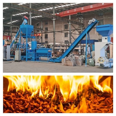 دستگاه گلوله تراشه چوب 6-12 میلی متری 1-2 تن در ساعت دستگاه گلوله چوب زباله با چگالی بالا