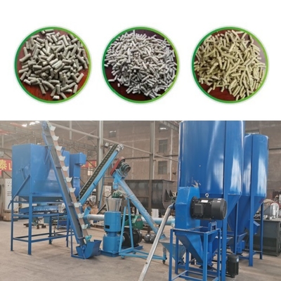 100-1200kg/H دستگاه گلوله خوراک دام مزرعه آسیاب پلت تخت غذای سگ
