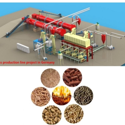 ماشین ساخت پلت کاه برنج 5TPH Commercial Biomass Pellt Line 1