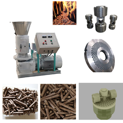دستگاه پرس گلوله چوب 4-12 میلی متر 0.8-4 تن/H آسیاب گلوله خوراک روغن کاری خودکار