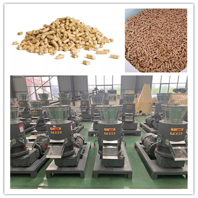 55kw Flat Die Wood Pellt Maker 250-800kg/H Biomass Pellt Machine CE