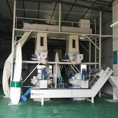 118KW 2000kg/h خط تولید گلوله های زیست توده تولید چوب