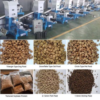 کسب و کار کوچک مواد غذایی خشک ماهی Extruder پفینگ ماشین غلات گیاه خواری حیوانات
