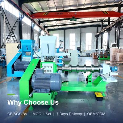 High Temperature Sterilization Fish Feed Extruder with Improved Digestibility and High Pressure Processing for Aquaculture